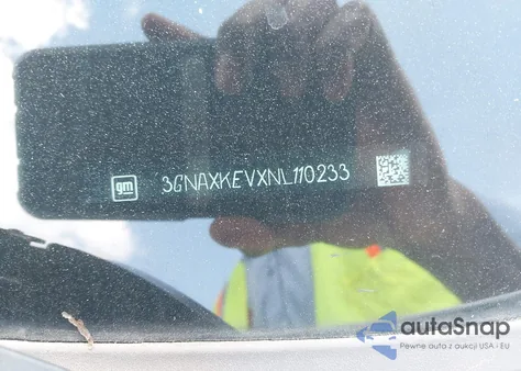 2022 Chevrolet Equinox Fwd Lt z USA, uszkodzony, nr VIN 3GNAXKEVXNL110233